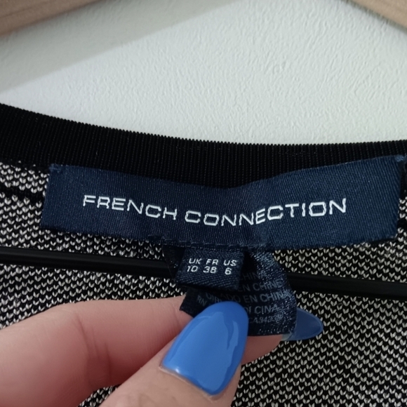 French Connection Spotlight fleck Chevron bodycon dress - Picture 9 of 11